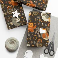 Owl Gift Wrap Paper