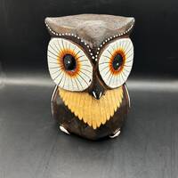 Vintage Wood Owl