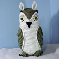 Great Horned Owl, handmade amigurumi crocheted stuffed animal, toy, doll, baby shower gift, new mom 