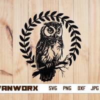Owl Svg | Owl Clipart | Owl Png | Floral Owl Svg | Owl Vector | Cute owl Svg | Night Owl Svg | Owl C