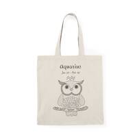 Aquarius Owl - Canvas Tote Bag
