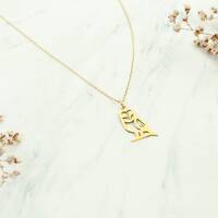 14K Solid Gold Owl Pendant Necklace, Dainty Bird Jewelry Valentines Day Gift