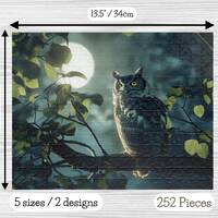 Owl Jigsaw Puzzles Owl Gift Animal Puzzle Landscape 110 252 520 1014 Pieces Gift for Puzzle Fans Ani