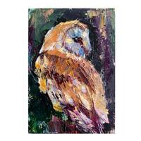 Barn Owl Painting Bird Original Oil Painting
