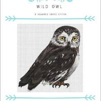 Wild Owl Counted Cross Stitch Pattern by X Squared Cross Stitch