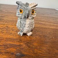 Small Stone Carved Owl