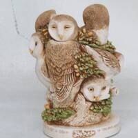1998 Harmony Kingdom David Lawrence Ivory Tower Owl Figurine 4032B