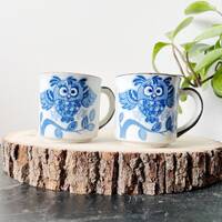 Vintage Otagiri owl mugs - set of 2, retro kitchen, vintage gift idea, coffee lover gift, new home g