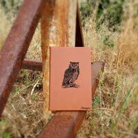 Personalized Screech Owl Nature Journal Notebook | Bird Diary with Lined Pages for Nature Lover | Bi