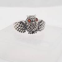 Beautiful Sterling Silver Owl Ring