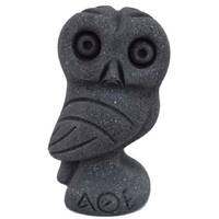 Black-Figure Owl of Athena Symbol of Knowledge Wisdom Intelligence Small Decorative Statue of Owl Go