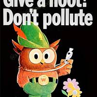 Vintage 1970s Woodsy Owl Give a Hoot, Don't Pollute Replica Digital Ad - Download Printable - In