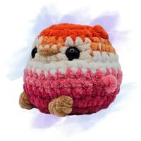 Owl Soft Toy, Pride Owl, Lesbian Pride, Handmade Crochet, Bird Watcher Gift, Pride Gift