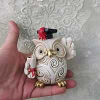 Resin Owl Figurine &ndash; Owl Statue Home D&eacute;cor, Animal Sculpture for Shelf or Gift