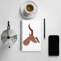 Plaid Deer & Owl Notebook: Original Wildlife Art Journal