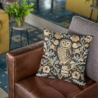 William Morris Owl Square Throw Pillow | Home Decor
