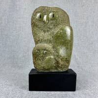 Mid Century Owl Pair Sculpture by Frank Eliscu