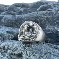 Oxidized Sterling Silver Owl Ring: Animal Signet Ring
