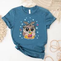 Cute Owl Shirt, Owl Shirt,Girl Animal Tee,Kids Owl Lover Shirt,Owl Eyes Tees,Cute Bird Shirt,Womens 