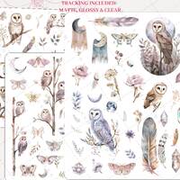 Enchanted Boho Celestial Owls, Magical Moonlit, Dreamscape, Feather, Butterfly, Decorative Aesthetic