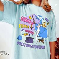Merlin Wizard Archimedes The Owl Higitus Figitus Comfort Colors T-shirt, Vintage Disney The Sword In