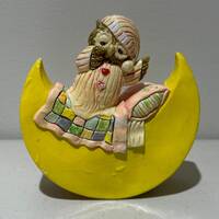 Vintage Owl On Moon Wish Upon A Star Music Box J2