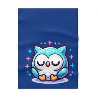 Kawaii sleeping owl Soft Fleece Baby Blanket, owl gifts, Baby shower gifts, baby shower ideas, baby 