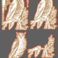 Wise Owl SVG, PNG, and PDF Chalk file I Glowforge I Cricut I Silhouette I Laser Cutter File I .15 of