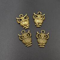 10PCS 26x20mm Owl Charms 2 Colors Available-p1999
