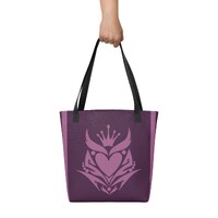 Stolas Royal Logo Tote bag,  Helluva Boss tote bag, Hellaverse Fan Birthday Gift, shopping bag, hazb