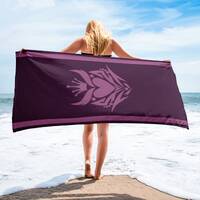 Stolas Royal Logo Beach Towel, Helluva Boss Stolas towel, hellaverse fan gift, summer accessory gift