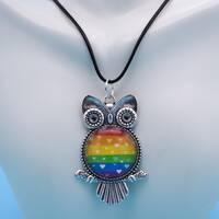 Rainbow Pride Owl