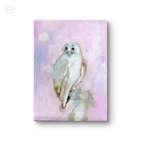Owl Painting on Canvas Bird Portrait Original Art Animals Impasto Artwork Owl Wall Art Personalized 
