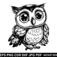 Flying owl svg, Flying owl png, Owl dxf, Owl clipart, Owl decor, Owl print, Bird criuct, Owl silhoue