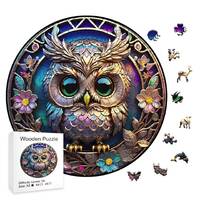Owl-Shaped Wooden Puzzle | Unique Jigsaw for Senior Players | Creative Gift for Boys & Girls | C