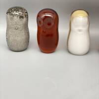 Vintage Wedgwood glass owl paperweights
