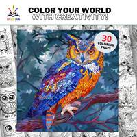 Owl Coloring Pages for Adults And Kids – 30 Grayscale Animal Art Therapy Sheets – Relaxi