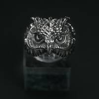 Sterling 925 Silver Ring - Owl-Knowing - Mystical Owl – Embrace Wisdom and Elegance - Spirit