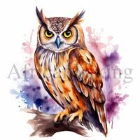 Owl Clipart | 10 High Quality JPGs | Digital download | Card Making | Owl Print | Digital Paper Craf