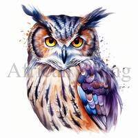 Owl Clipart | 10 High Quality JPGs | Digital download | Owl Print | Digital Paper Craft | Card Makin
