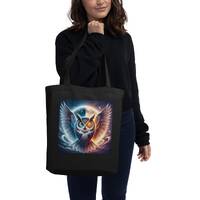 Magical Owl Eco Tote Bag: Organic Cotton Groceries & Books