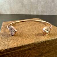 Oragami Owl Rose Gold Tone Open Bangle Bracelet; limited edition; American Heart Association; Oragam