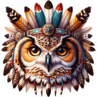 Native American Owl Clipart: Indigenous Art Designs (Digital Download)