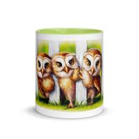 Baby Barn Owls Mug  Adorable Owl Lover Gift  Cute Ceramic Coffee Tea Mug Perfect Nature-Inspired Gif