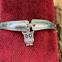 Teaspoon bracelet with Owl Charm