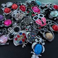 Vintage Owl Pendants | Silver Charms for Necklaces/Bracelets
