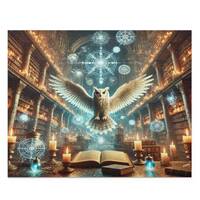 Magic Owl in Ancient Library Puzzle | 120, 252, 500 Pieces | Economy Shipping