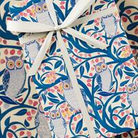 Owl Wrapping Paper - Premium Gift Wrap, William Morris Inspired, Aesthetics by Henri Matisse, Birthd