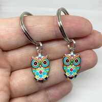Owl keyring, owl keychain, uk seller, teacher gift