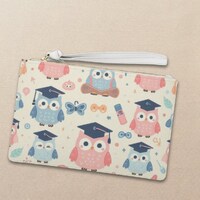 School Owls Clutch Bag, Teacher Clutch Bag, School Clutch Wallet, Wristlet, Teacher Bag, Gifts for T